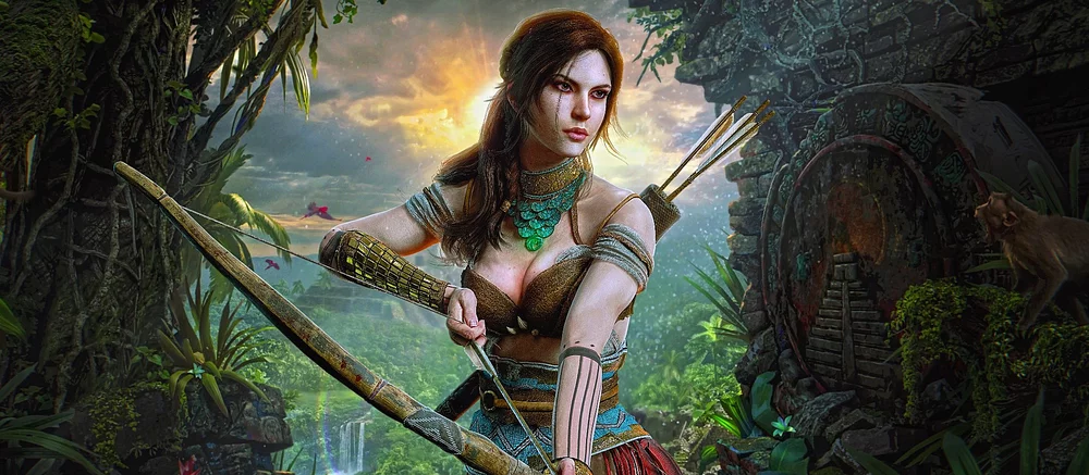 Нейросеть превратила Лару Крофт из Tomb Raider в реальную девушку. Треугольная грудь теперь как настоящая