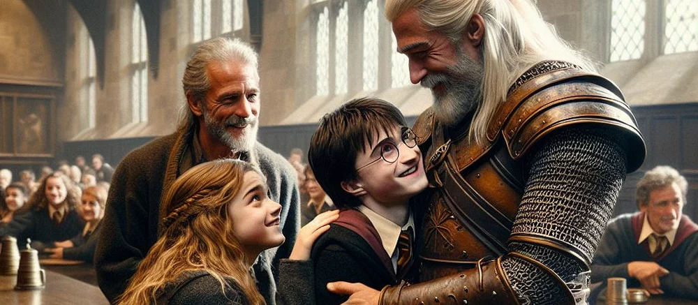 ИИ показал, что если бы Геральт попал в мир «Скуби-Ду», «Шрека», «Гарри Поттера», «Властелина колец» и не только