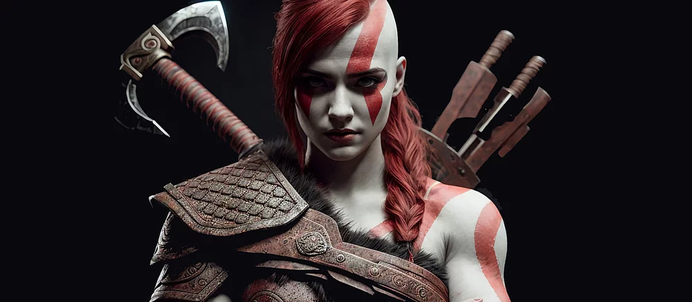 ИИ показал, что если бы Кратос из God of War был девушкой