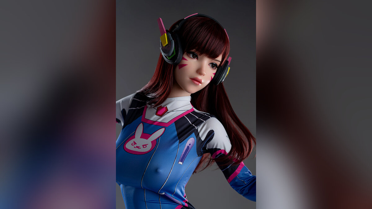 D.Va из Overwatch превратили в секс-куклу и показали голой со всех сторон