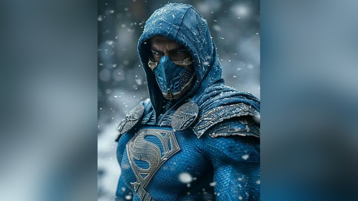 Нейросеть объединила Mortal Kombat и вселенную DC в одно целое. Скорпион  стал Бэтменом, а Саб-Зиро — Суперменом