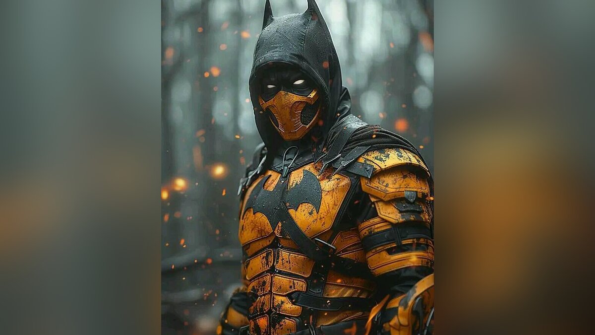 Нейросеть объединила Mortal Kombat и вселенную DC в одно целое. Скорпион  стал Бэтменом, а Саб-Зиро — Суперменом