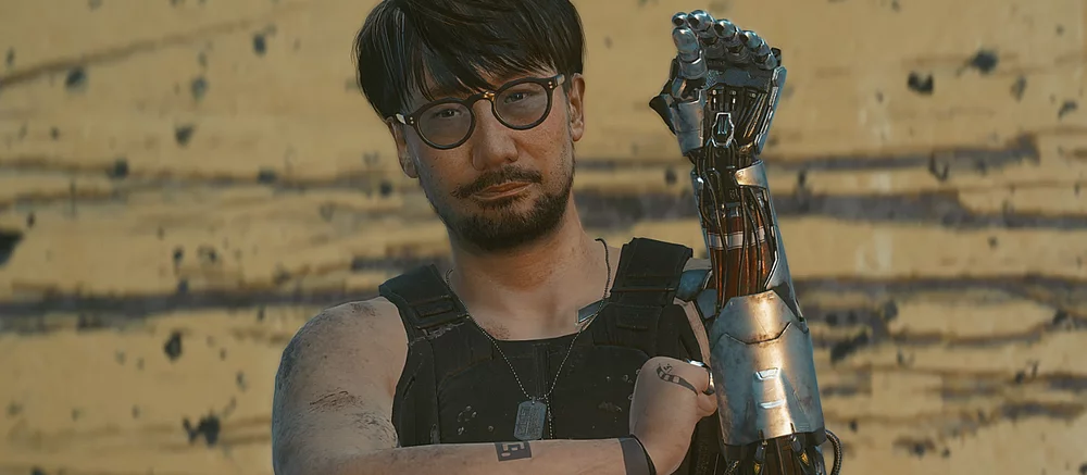 Гениально: для Cyberpunk 2077 вышел мод, заменяющий Сильверхенда на Кодзиму