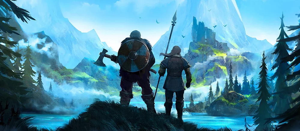 Игрок построил в Valheim уютную базу на берегу моря