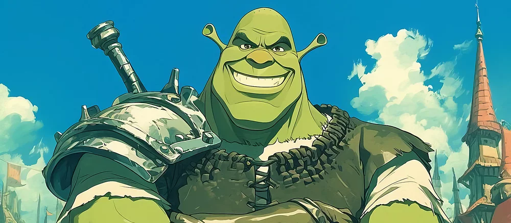 ИИ показал «Шрека» в виде японского аниме. Фиона стала красавицей 