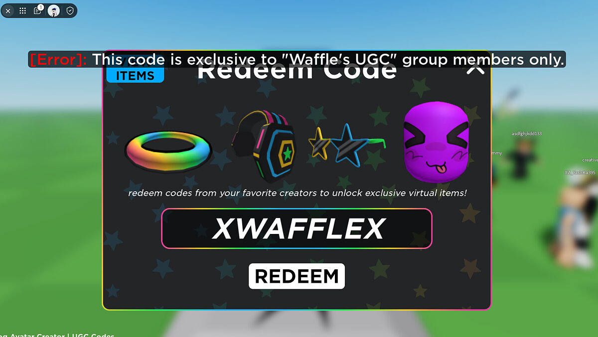 Коды для UGC Limited Codes Roblox (июнь 2024)