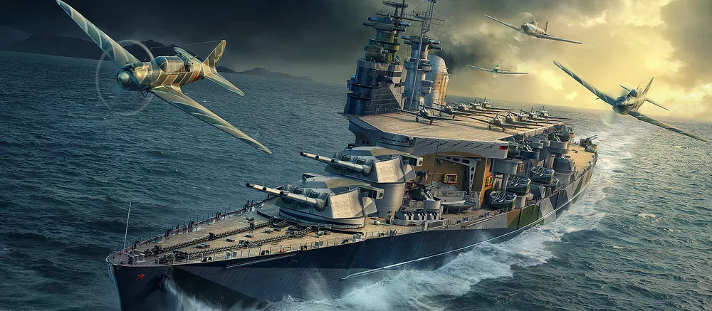 В «Мире кораблей» стартовало обновление 13.2 — оно добавило первую советскую верфь с линкором «Североморск»