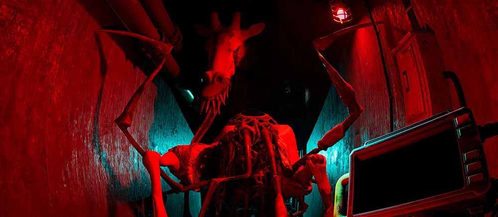 Вышел новый геймплей хоррора про животных-мутантов в зоопарке. На видео показали монстра-жирафа, напоминающего паука