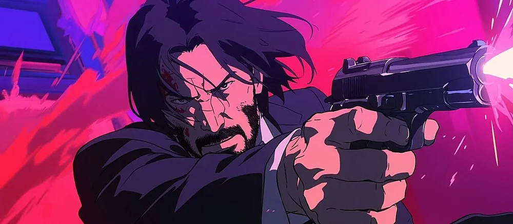 Нейросеть показала эффектные кадры аниме про Джона Уика