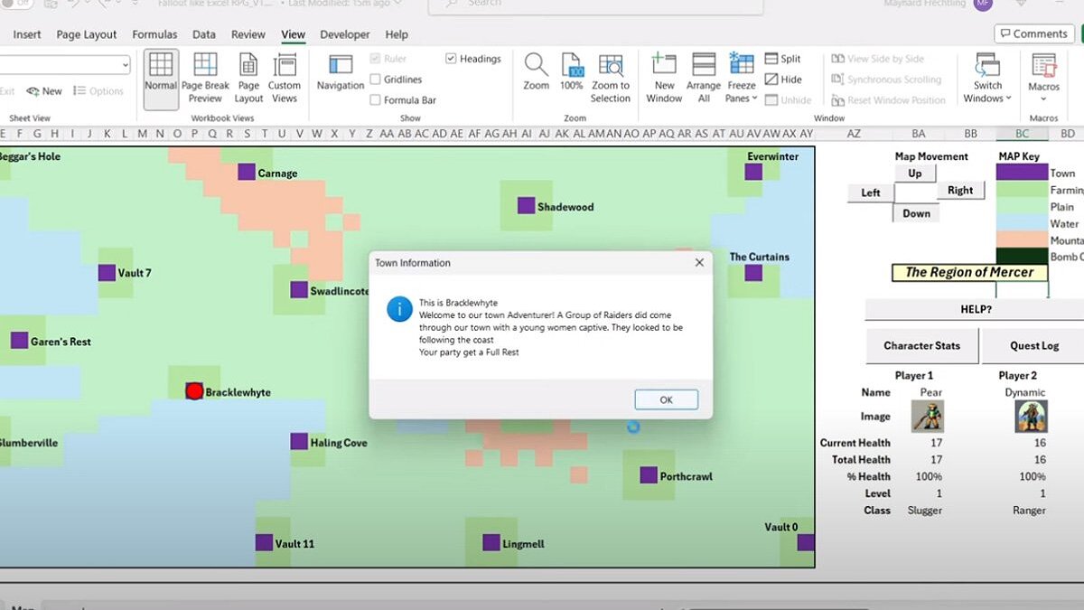 Энтузиаст сделал собственную Fallout на базе Excel — видео