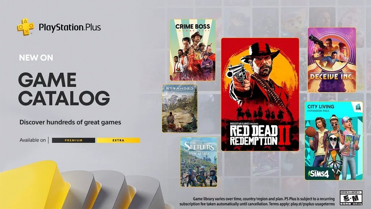 В PS Plus Extra и Premium добавили Red Dead Redemption 2 и ещё 9 игр