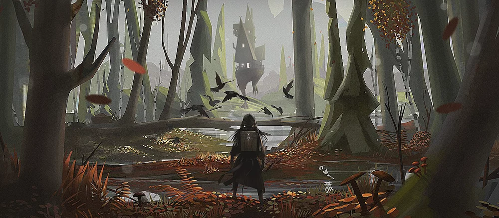 В Steam вышло бесплатное демо песочницы про ученицу Бабы-Яги, где можно построить ходячую избушку и вредить людям