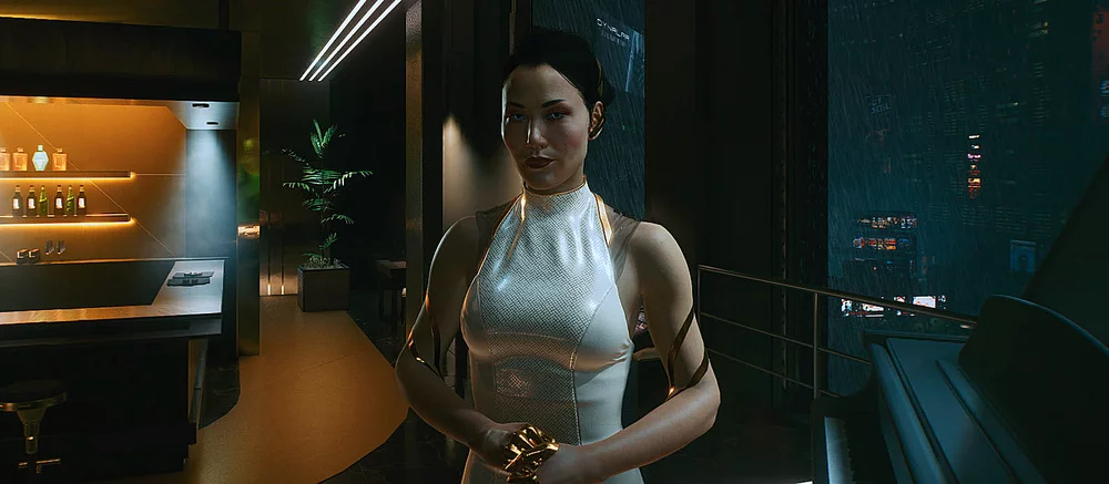 Игрок поймал пикантный баг с Ханако Арасакой в Cyberpunk 2077