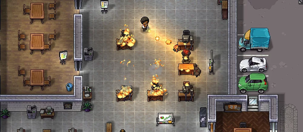 В ранний доступ Steam выйдет песочница Streets of Rogue 2 с открытым миром и разрушаемостью