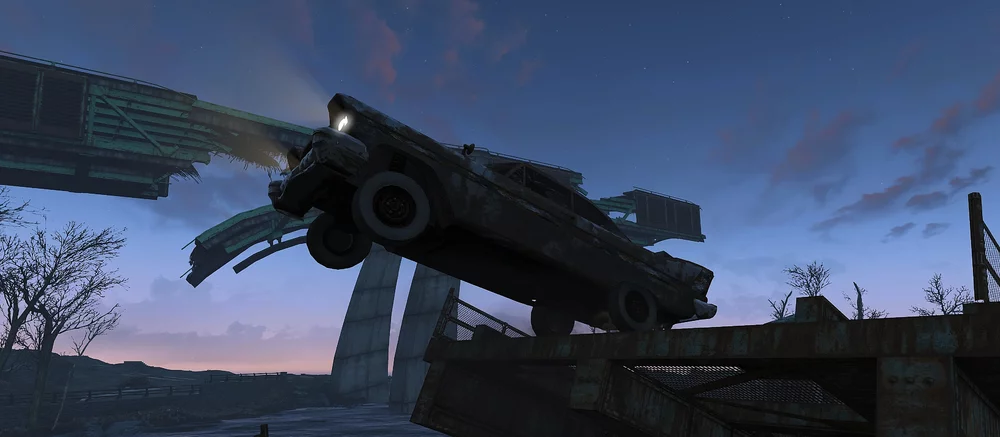 Fallout 4 теперь GTA: моддеры добавили в игру 10 автомобилей с физикой