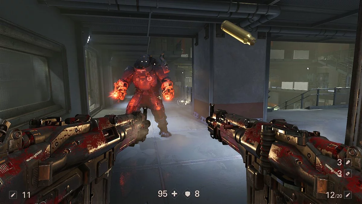 Wolfenstein как победить робота. Wolfenstein the new order 2. вольфенштайн 2 боссы. wolfenstein робот босс. меха-череп вольфенштайн.
