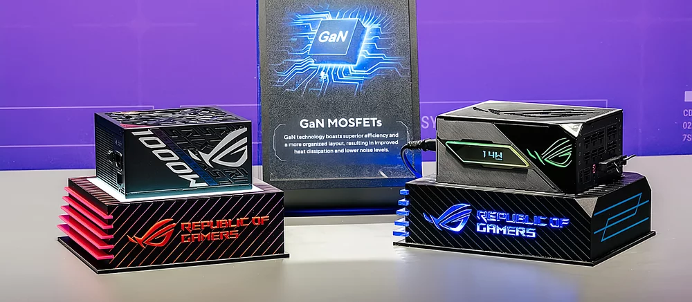 ASUS представила инновационные БП с транзисторами из нитрида галлия