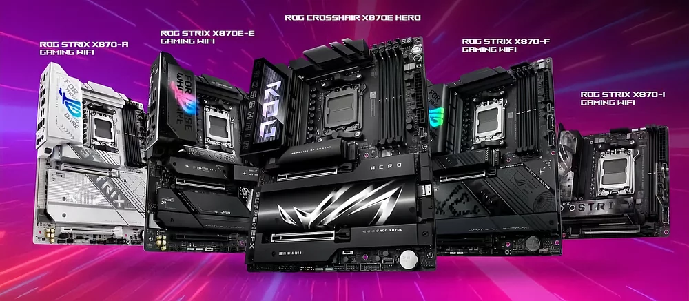 ASUS представила материнские платы на чипсетах X870/X870E