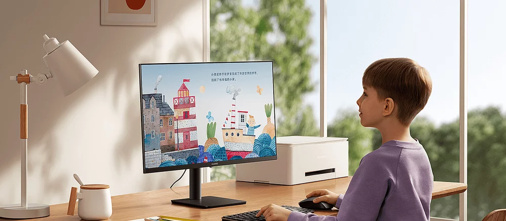HUAWEI выпустила обновлённый бюджетный монитор MateView SE. Версия получила улучшенную цветопередачу и более высокую частоту