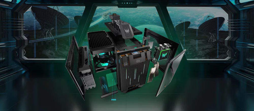 Acer выпустила корпус для компактных игровых ПК с поддержкой СЖО