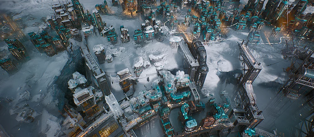 Гайд Frostpunk 2: Как чистить лед и планировать районы на гексагональной карте?