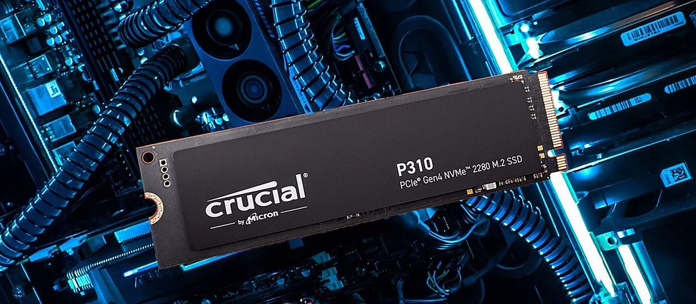 Micron выпускает новые SSD Crucial P310 с высокой скоростью и объёмом до 2 Тб
