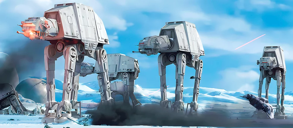 Энтузиаст сделал собственный шагоход AT-AT из «Звездных войн» и показал, как прогуливается на нем по улице