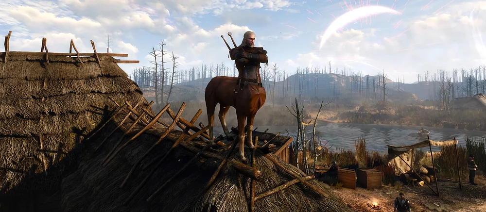 Вызов принят: CDPR отправила моддеру рисунок с Геральтом-кентавром — тот сразу добавил его в The Witcher 3