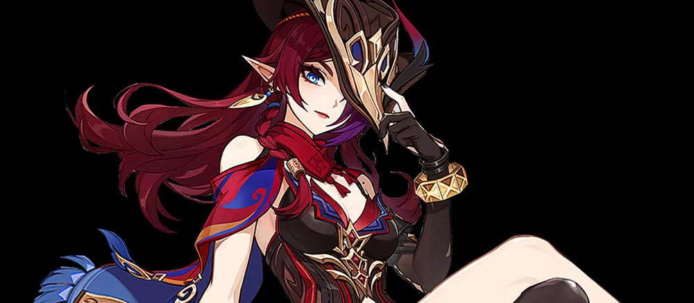 Модель показала косплей на Часку из Genshin Impact