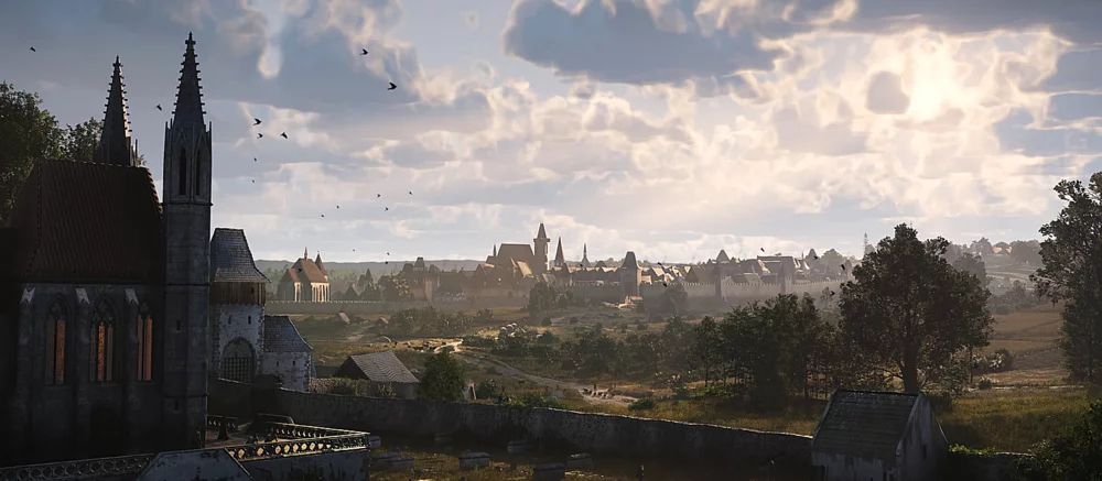 На видео сравнили крупнейший город в Kingdom Come: Deliverance 2 и его реальный аналог