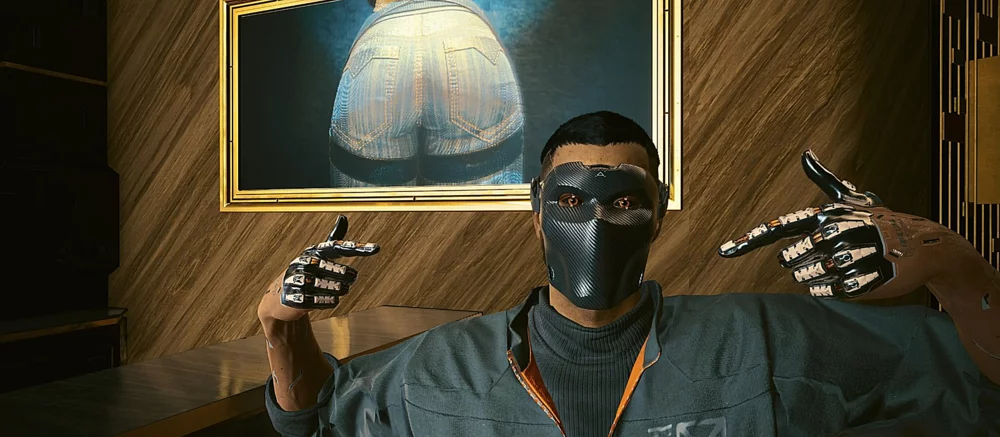 Попа Панам и мемный Геральт: в Cyberpunk 2077 теперь можно повесить картину с любым изображением