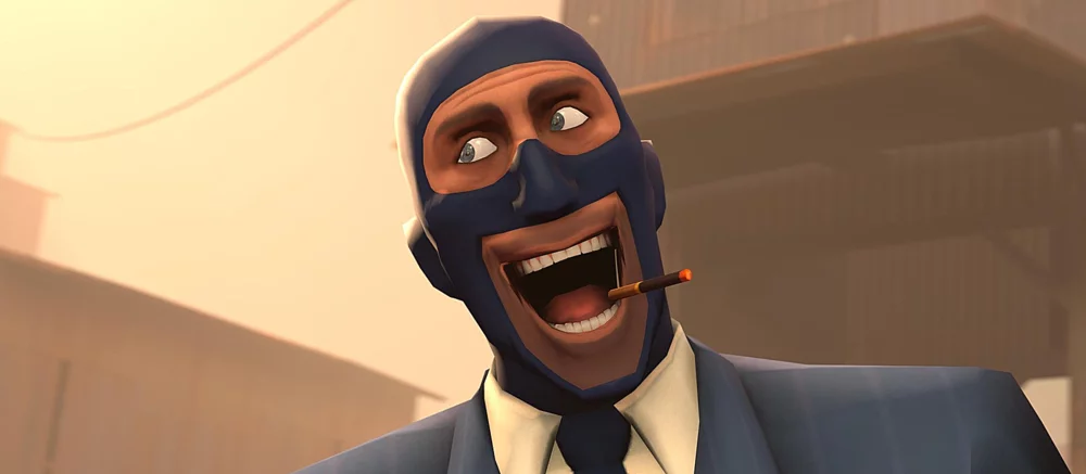 Шпиона из Team Fortress 2 впервые показали без маски
