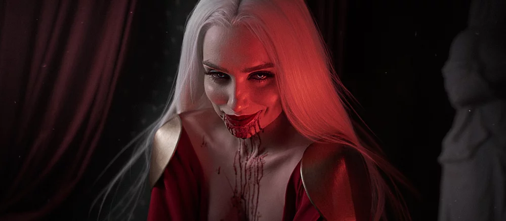 Модель показала кровавый косплей Кармиллы из «Кастлвании»