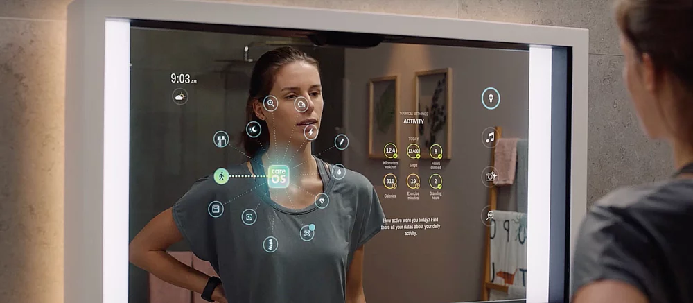 Представлено умное зеркало Omnia для мониторинга здоровья