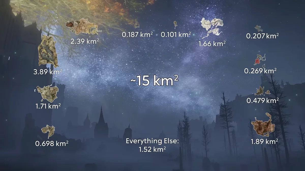 An enthusiast measured the size of Elden Ring’s open world. It turned out that the map is much smaller than initially thought An enthusiast measured the size of Elden Ring’s open world. It turned out that the map is much smaller than initially thought