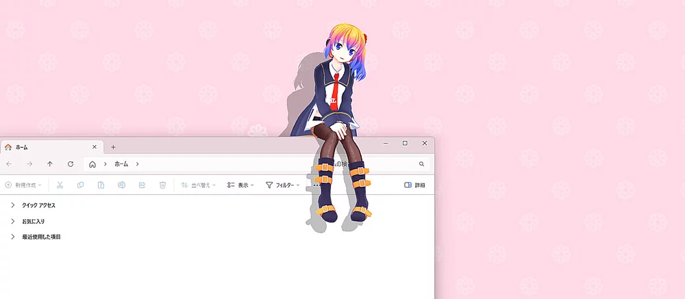 В Steam вышла бесплатная Desktop Mate, которая добавит на рабочий стол аниме-девушку