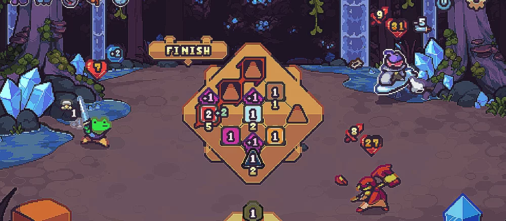 Вышел трейлер карточного рогалика с датой выхода, где вместо карт кости