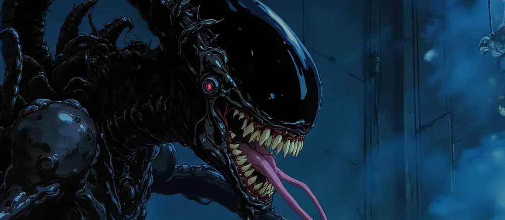 ИИ показал, как бы выглядело японское аниме по «Чужому», если бы его снял Хаяо Миядзаки