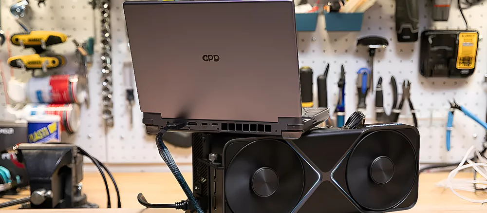 RTX 5090 протестировали с портативной консолью — работает, но не идеально