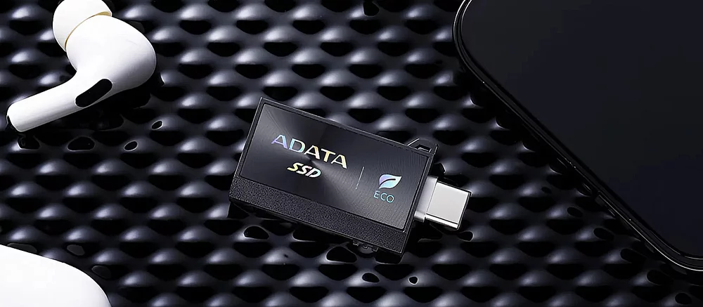 ADATA представила самый маленький SSD в мире с двойным портом и экопокрытием