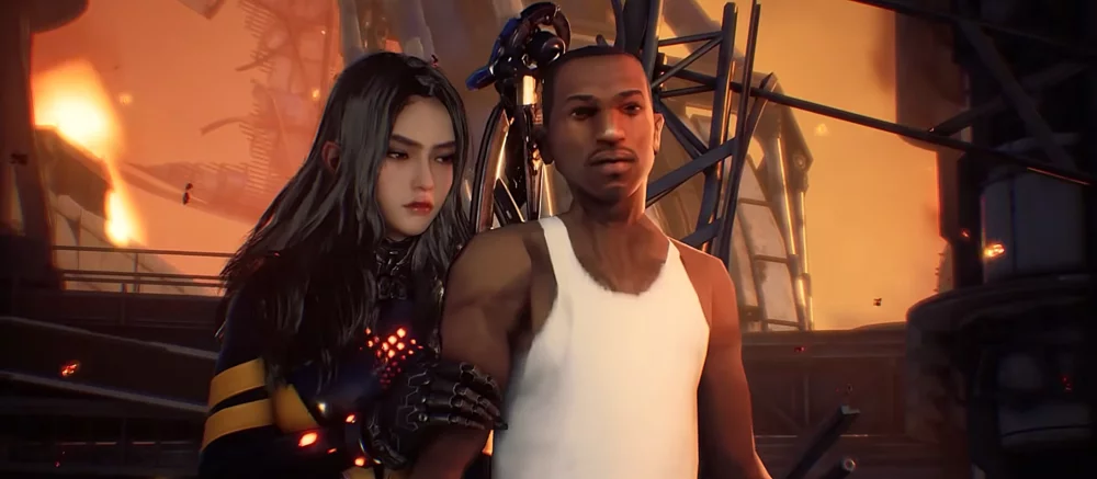 Это случилось: моддер перенёс Си-Джея в Stellar Blade и показал, насколько смешнее стала игра