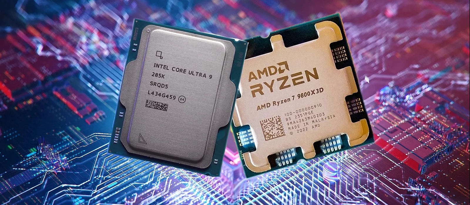 Масштабное независимое сравнение Ryzen 7 9800X3D и Core Ultra 9 285K не выявило однозначного лидера