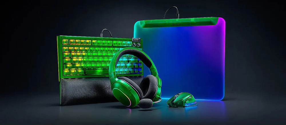 Razer выпустила коллекцию Phantom Green, куда вошла периферия в полупрозрачных корпусах