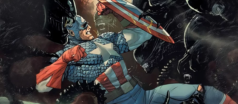 Marvel показала сражение Капитана Америки с ксеноморфами. Анонсирован новый кроссовер