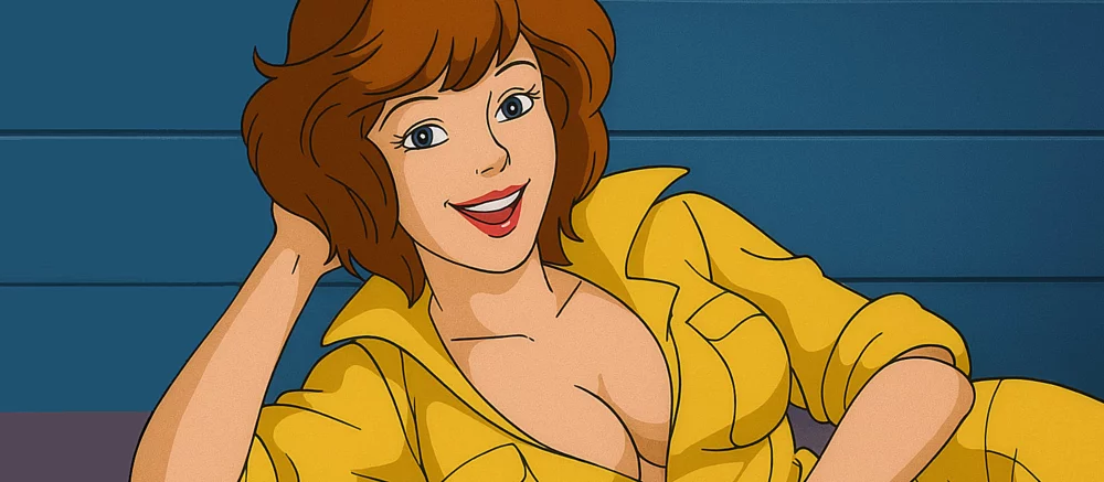 Показана коллекционная фигурка Эйприл О'Нил из культового мультсериала «Черепашки-ниндзя» 1987 года