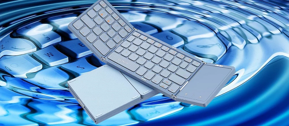 Представлена складная Bluetooth-клавиатура со встроенным тачпадом