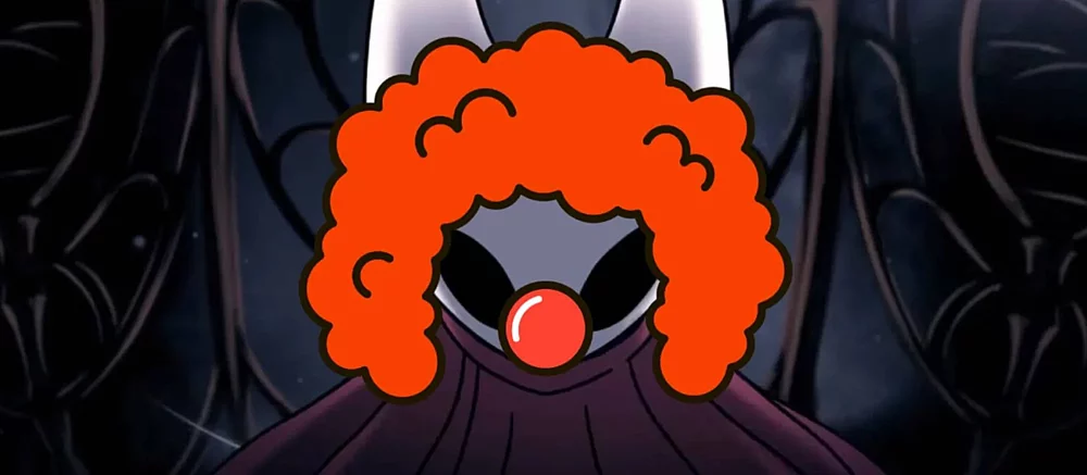 Джефф Кейли выложил фото с клоунским носом. Кажется, это намёк на важный анонс по Hollow Knight: Silksong