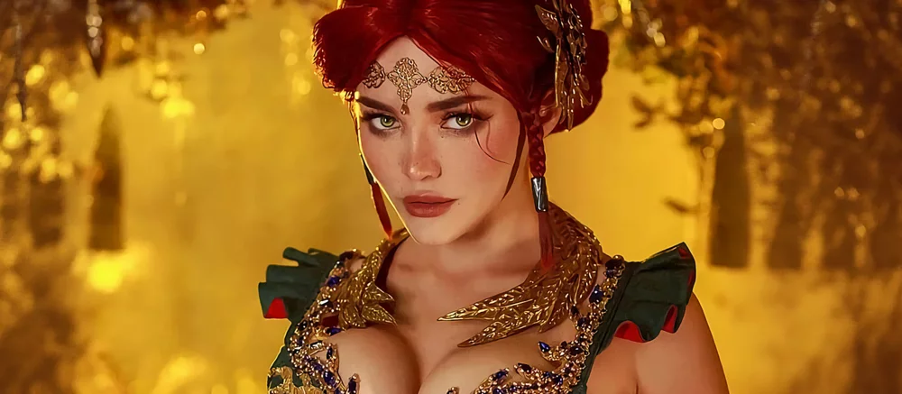 Косплеерша раздела Трисс из «Ведьмака»