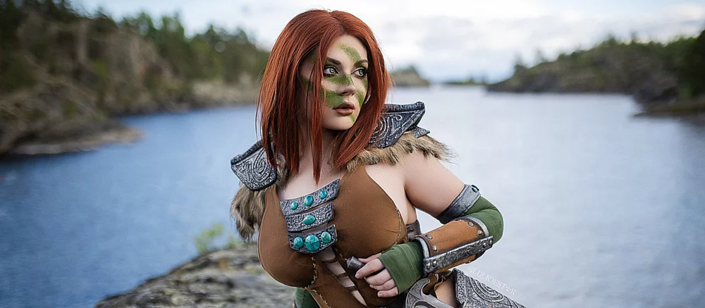 Россиянка показала косплей Эйлы Охотницы из TES 5: Skyrim