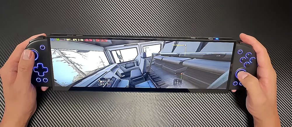 Энтузиаст создал портативную консоль с экраном 32:9 на Ryzen Z2 Extreme